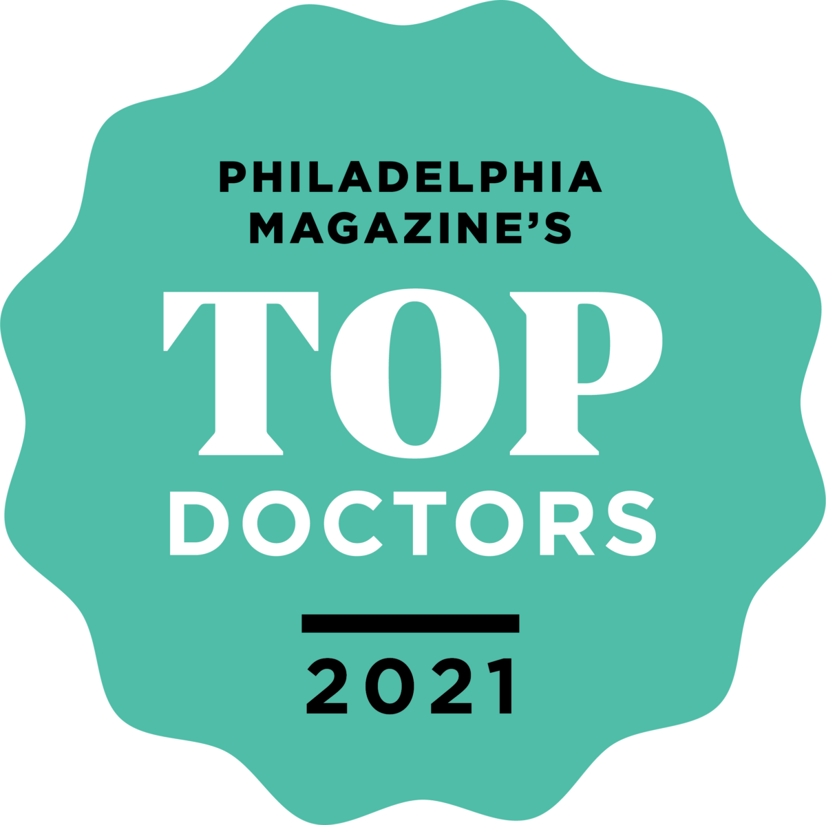 2021 Top Docs award from Philly Magazine